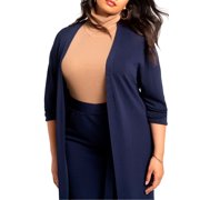 ELOQUII Women's Plus Size Throw On Duster