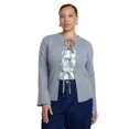 thumbnail image 1 of ELOQUII Women's Plus Size Tie Front Cardigan, 1 of 3