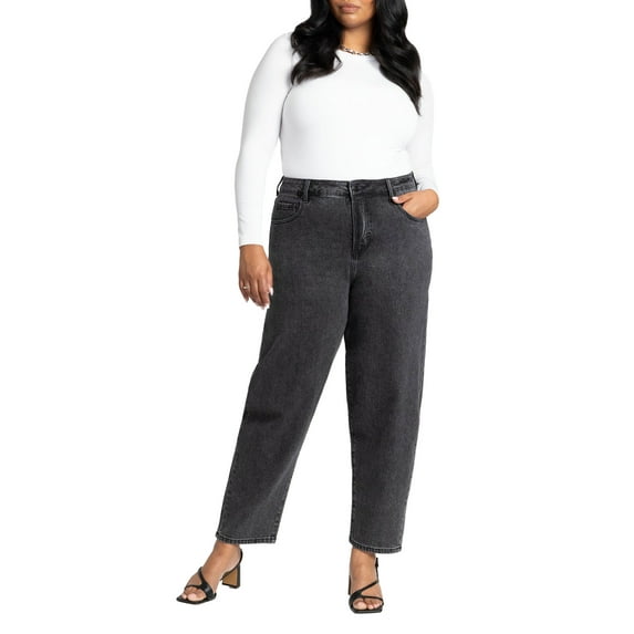 ELOQUII Women's Plus Size Trouser Jean