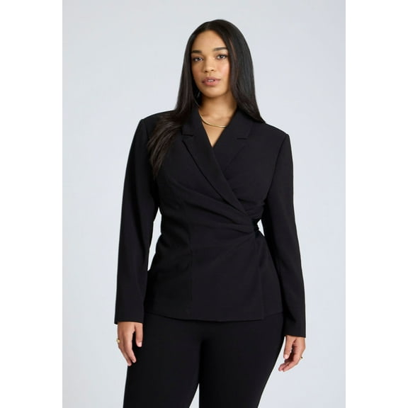 ELOQUII Women's Plus Size Wrap Blazer