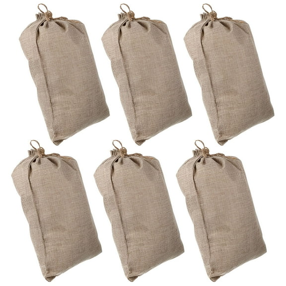 ELORIAH 6Pcs Fruits Vegetable Storage Burlap Bags Burlap Drawstring Sacks Strong Potato Sacks,Burlap Bags,Produce Bags