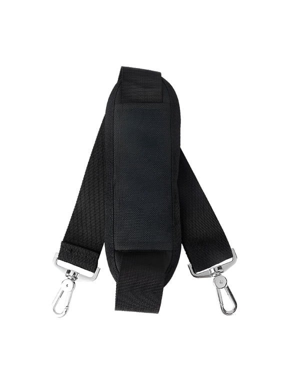 Adjustable Padded Shoulder Strap with Swivel Hook for Bags / Briefcases / Luggage (Black)