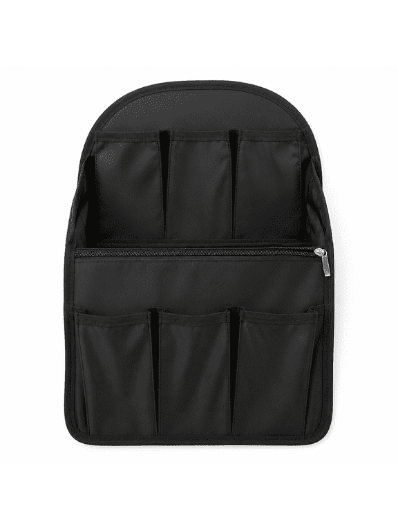 Backpack Organizer Insert, Multi-slots Divided Backpack Interior Bag (Black)
