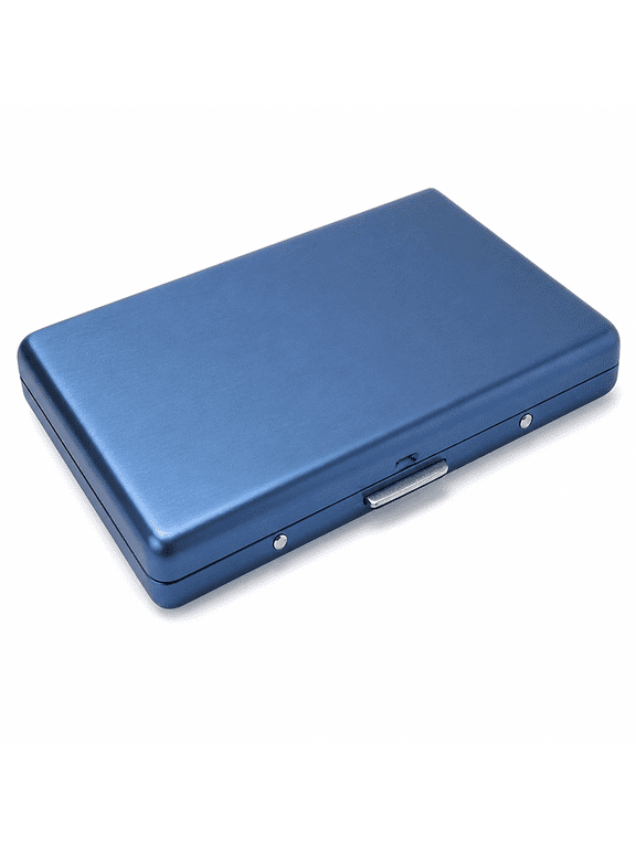 Metal Wallet Easy to Carry Metal Wallets for Men Slim Profile Thin Wallet Organized Cards Blue