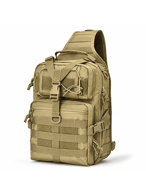 Military Sling Chest Backpack Large Capacity Daypack Chest Pack Bag Sports Motorcycle Ride Single Bag