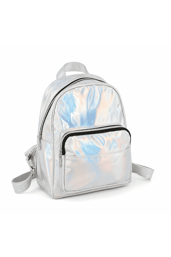 Mini Backpack Bags for Women Lightweight Rucksack Traveling Backpacks Silver