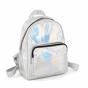ELORIAH Mini Backpack Bags for Women Lightweight Rucksack Traveling Backpacks Silver