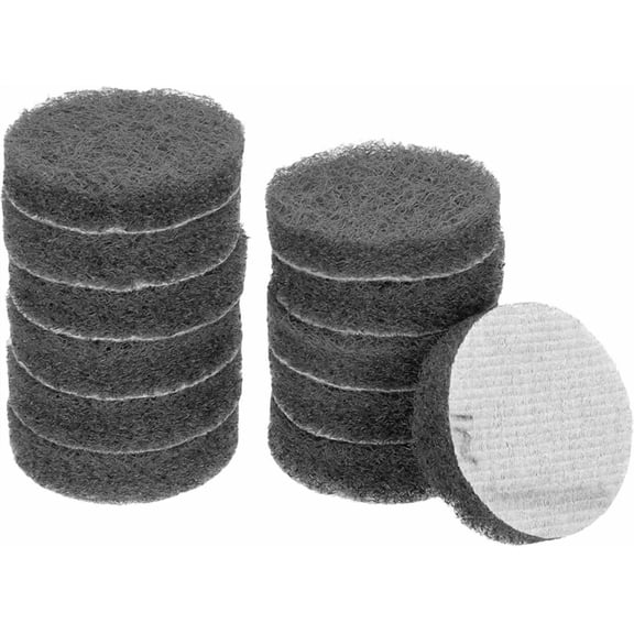 ELOYA- Drill Power Scrubber Scouring Pads Light Gray 2 Inch 1200 Grit 12 Piece