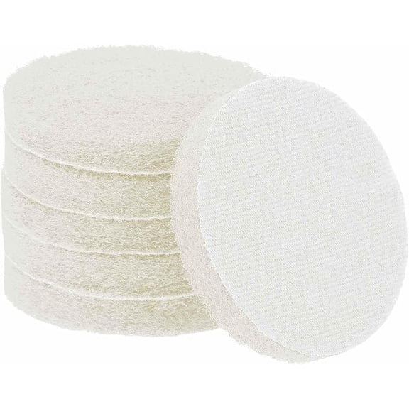 ELOYA- Drill Power Scrubber Scouring Pads White 3 Inch 450 Grit 6 Piece