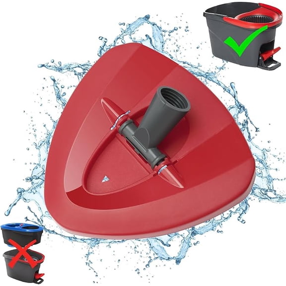 ELOYA- Spin Mop Rotating Triangle Replacement Base Red