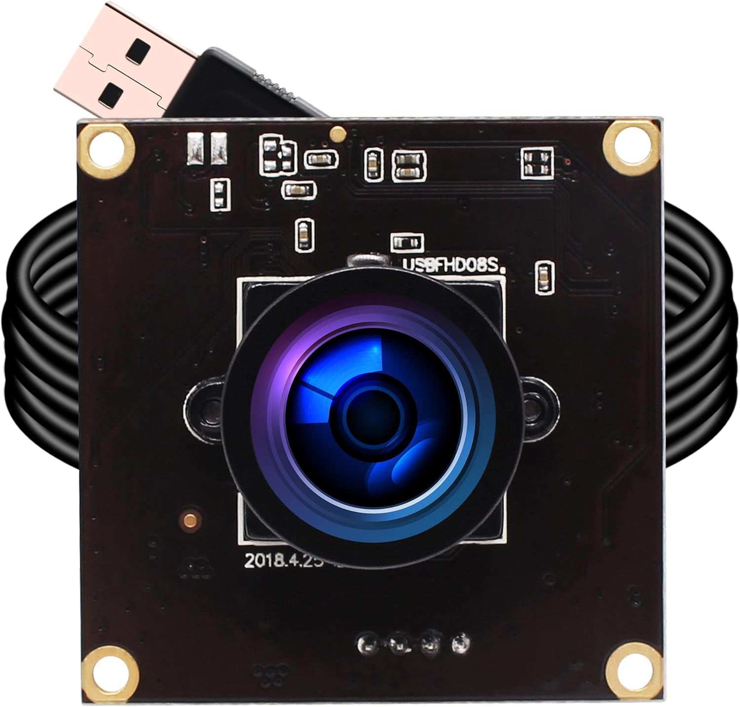 ELP USB with Camera 2.9mm Wide Angle Lens 1080P Free Driver Camera