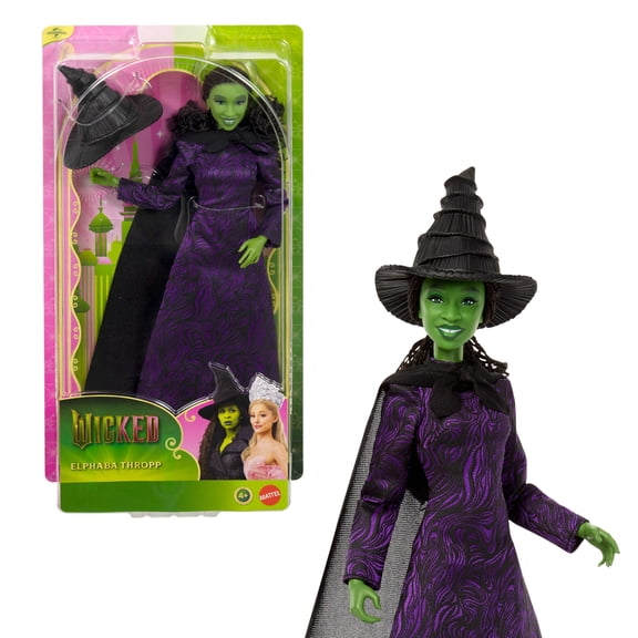 Universal Pictures Wicked Elphaba Thropp Fashion Doll in Removable Movie-Inspired Outfit