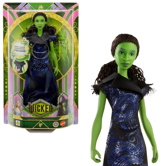 Universal Pictures' Wicked: For Good singing Elphaba Doll, Movie-Inspired Outfit, Sings "For Good"