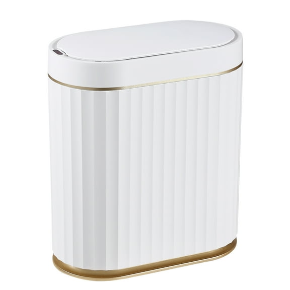 ELPHECO Automatic Bathroom Trash Can, 2 Gallon, Motion Sensor, Plastic, Garbage Can & Wastebasket