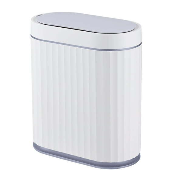 ELPHECO Motion Sensor Smart Trash Can with Lid 2 Gallon Automatic Garbage Can, 10 L Slim Plastic , Commercial Intelligent Trash Bin for Bedroom, Bathroom, Kitchen, Office