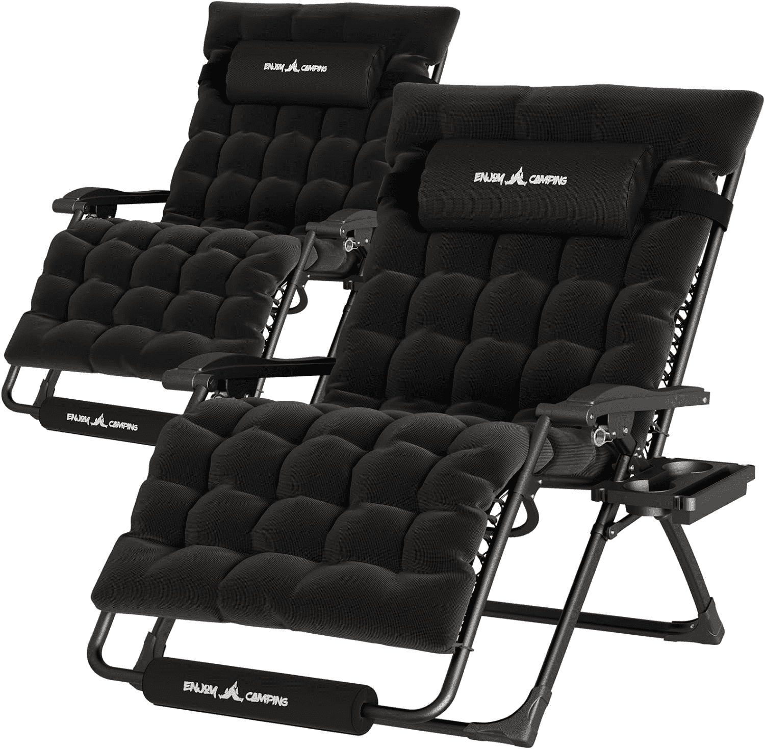 ELPOSUN 500LB Zero Gravity Chair, Patio Recliner with Cushion, Cup