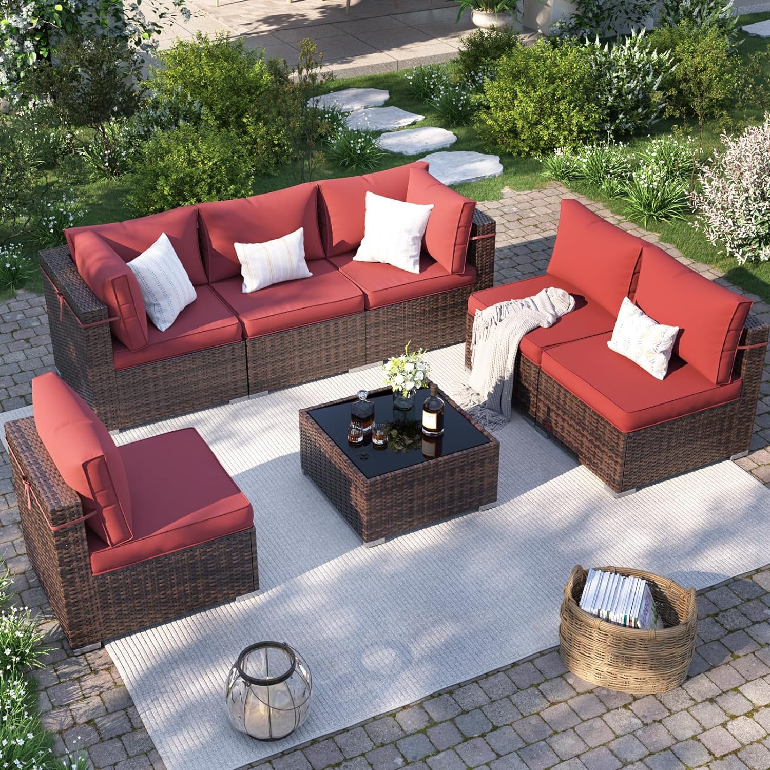 Patio Furniture ECOPATIO Piece Set, Outdoor Patio Conversation