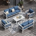 thumbnail image 1 of ELPOSUN  Aluminum Patio Furniture Set, Metal Patio Furniture Outdoor Couch, Aluminum Patio Chairs, 1 of 8