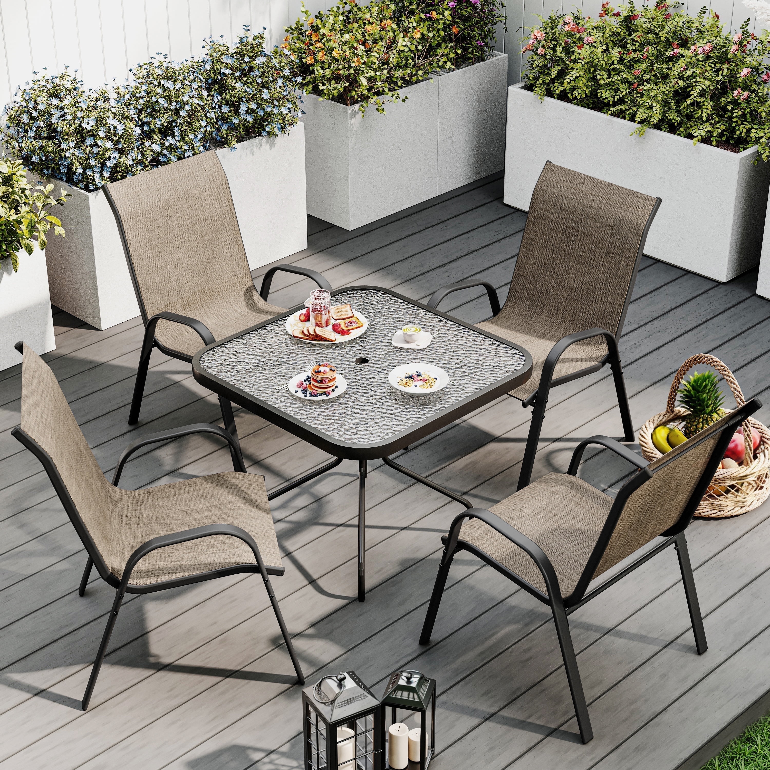 Outdoor Dining Patio Conversation Sets Under $300 ELPOSUN Outdoor