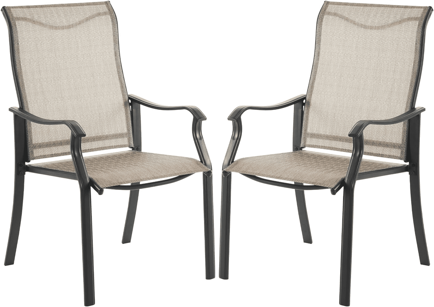 ELPOSUN Patio Dining Chairs Set of 2, Outdoor Textilene Dining Chairs