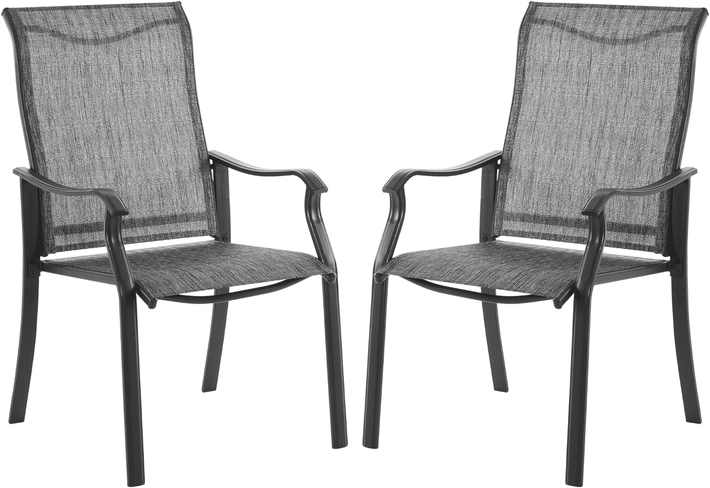 ELPOSUN Patio Dining Chairs Set of 2, Outdoor Textilene Dining Chairs