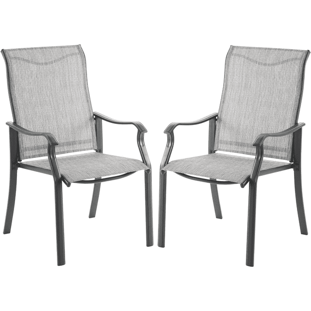 ELPOSUN Patio Dining Chairs Set of 2, Outdoor Textilene Dining Chairs