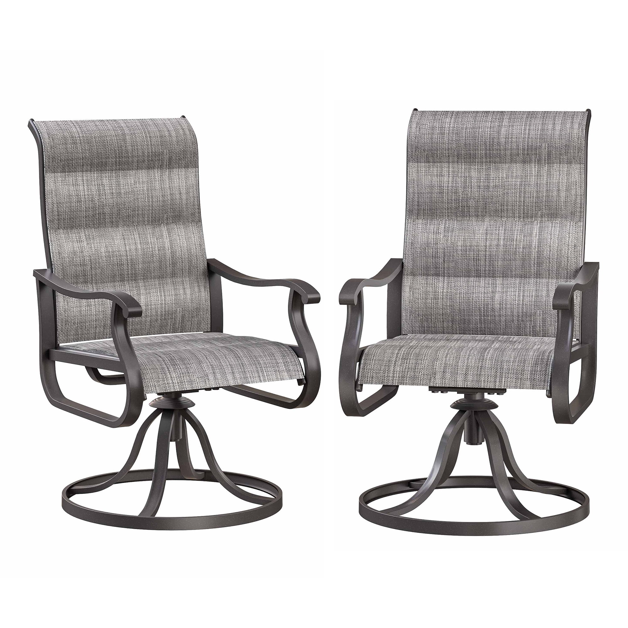 ELPOSUN Patio Swivel Chairs Set of 2, Outdoor Dining Bahrain