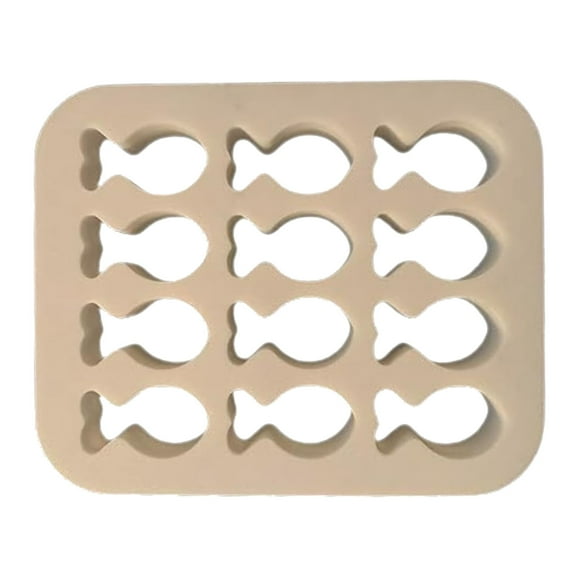 ELQCSG Mini Goldfish Cookie Mold, 12-Cavity Plastic Cookie Mold, Mini Fish-Shaped Baking Tool for Birthday Parties, Family Gatherings 1 PC