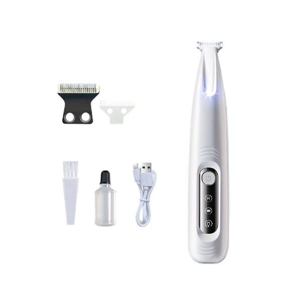 ELQCSG Pet Hair Trimmer - Cat Grooming Clippers, Low Noise Cordless Trimmer with Ergonomic Lightweight Design, Comfortable To Hold B
