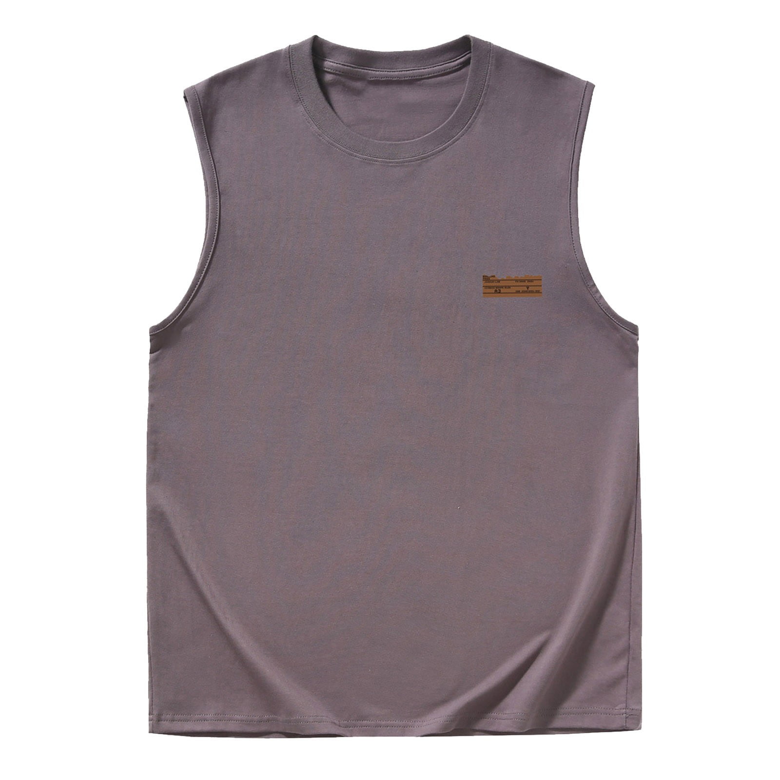 Men's Plus Size Round Neck Breathable Tank