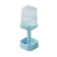 thumbnail image 1 of ELQCSG Toothbrush and Toothpaste Storage Rack, 2026 Upgraded Toothbrush Holder with Cup/Cover Contains with 3 Slots for Bathroom Counter Organizer Blue, 1 of 2
