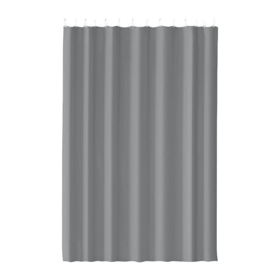 ELQCSG Washable Fabric Shower Curtain Liner, Waterproof Cloth Shower Liner with Hooks, Quick Dry Shower Curtains for Bathroom, 31.5''x70.87'' Grey