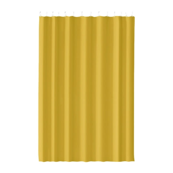 ELQCSG Washable Fabric Shower Curtain Liner, Waterproof Cloth Shower Liner with Hooks, Quick Dry Shower Curtains for Bathroom, 31.5''x70.87'' Yellow