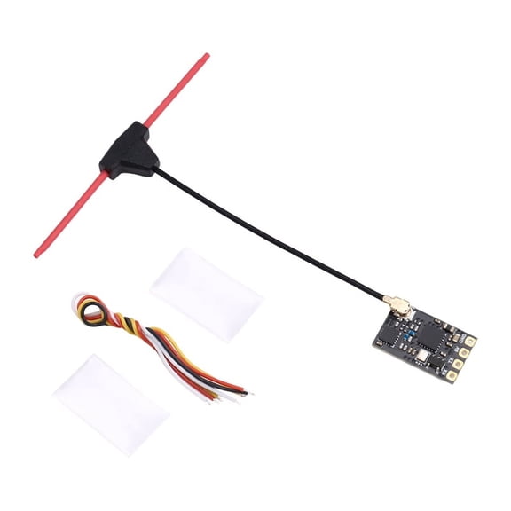 ELRS 2.4G Receiver FPV Drone Receiver with T Type Antenna for RC FPV Long Range Racing Drone Quadcopter
