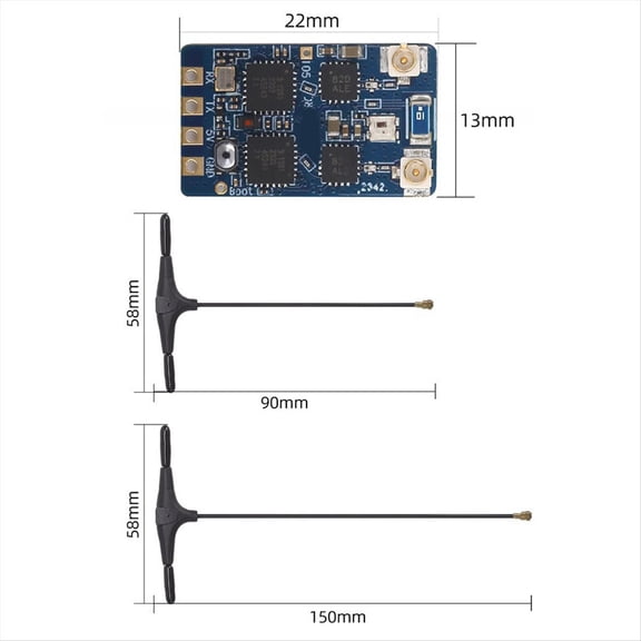 ELRS 2.4Ghz Dual Core RX Diversity Receiver ESP32+TCXO FPV Nano RX for RC Airplane FPV Long Range DIY Parts A