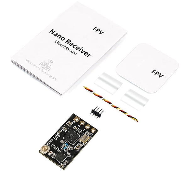 ELRS Nano 2.4G RX Receiver ExpressLRS FPV Receiver 2.4GHz for RC Racing Drone y19088