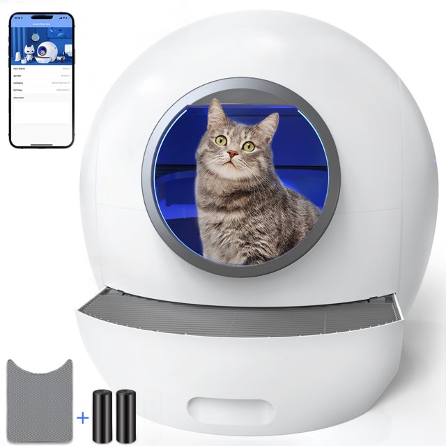 ELS PET Electric Robot Self Cleaning Cat Litter Box, Automatic Large