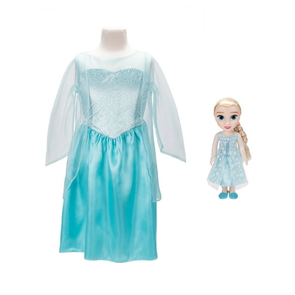 Disney Princess Elsa Doll with Girl Sized Dress Like Your Doll Outfit