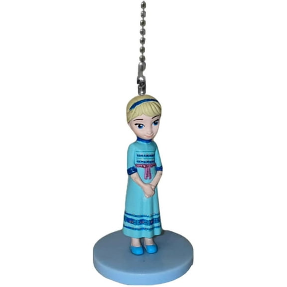 ELSA Princess Baby Toddler PVC Fan Lamp Light Pull Chain Figure Figurine Frozen
