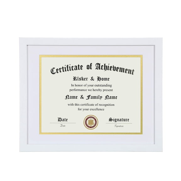 ELSKER&HOME 11x14 Diploma Frame, 8.5x11 Certificate&Document with Mat or 11x14 Inch Without Mat