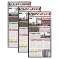 thumbnail image 1 of ELSKER&HOME 11x22 newspaper Frame 3 Pack, Black 11x22 Picture Frame for Horizontal or Vertical Wall Mounting, Sturdy and Scratch-proof, 1 of 7