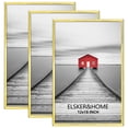 thumbnail image 1 of ELSKER&HOME 12x18 Poster Frame 3 Pack, Gold Picture Frame for Horizontal or Vertical Wall Mounting, Sturdy and Scratch-proof, 1 of 7