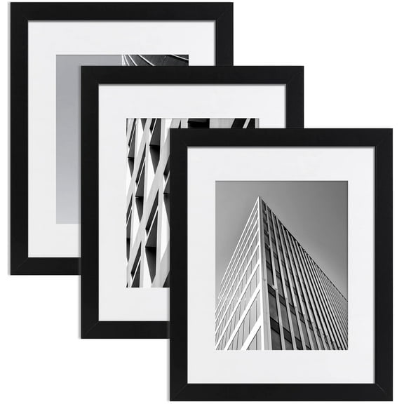 ELSKER&HOME 16x20 Picture Frame with mat for 11x14, Display 11x14 Photo with mat or 16x20 Poster frame without Mat Set of 3