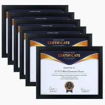 ELSKER&HOME 8.5x11 Certificate Document Frame 6 Pack - Black Classic Award Diploma Frame
