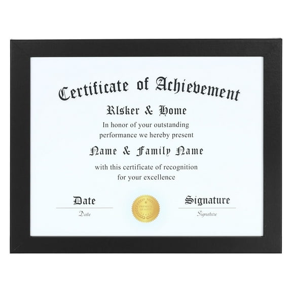 ELSKER&HOME 8.5x11 Certificate Frame, Classic Black Color Frame, Displays Disploma&Document 8.5x11 Inch