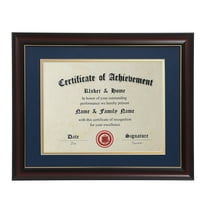 ELSKER&HOME 8.5x11 Diploma Frames, 8.5x11 or 11x14 Without Mat for Document/Certificate Frame Blue