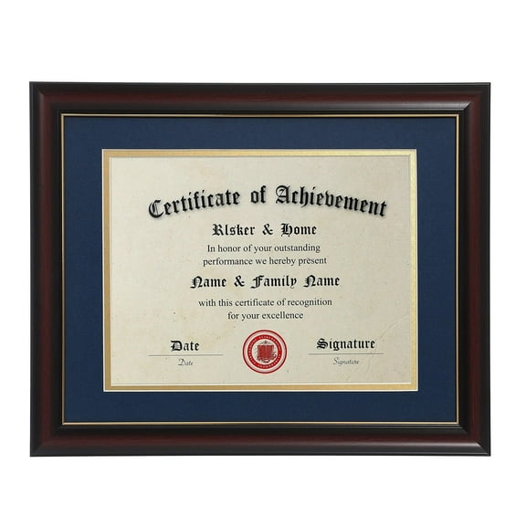 ELSKER&HOME 8.5x11 Diploma Frames, 8.5x11 or 11x14 Without Mat for Document/Certificate Frame Blue