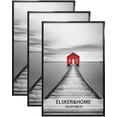 thumbnail image 1 of ELSKER&HOME 8x24 Poster Frame 3 Pack, Black Picture Frame for Horizontal or Vertical Wall Mounting, Sturdy and Scratch-proof, 1 of 7