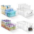 ELTOW Clear Pantry Bins for Food Organization and Storage, Pack of 4