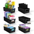 thumbnail image 1 of ELTOW Pantry Bins for Food Organization and Storage, Black, Pack of 6, 1 of 5